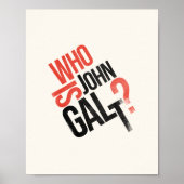 Wer ist John Galt? Ayn Rand Poster (Vorne)