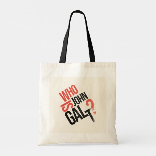 Wer ist John Galt Ayn Rand Tote Bag? Tragetasche (Rückseite)