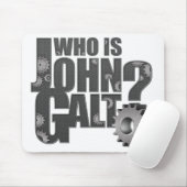 Wer ist John Galt? Gang-Mausunterlage Mousepad (Mit Mouse)
