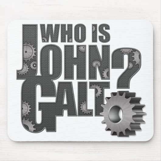 Wer ist John Galt? Gang-Mausunterlage Mousepad (Vorne)