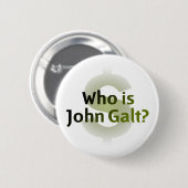 Wer ist John Galt? Geld-Symbol Button (Vorne & Hinten)