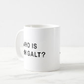 Wer ist John Galt? Kaffeetasse (Vorderseite Links)