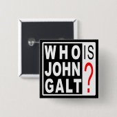 Wer ist John Galt? Knopf Button (Vorne & Hinten)