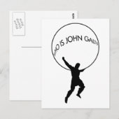 Wer ist John Galt? Postkarte (Vorne/Hinten)