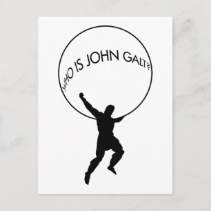 Wer ist John Galt? Postkarte