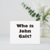 Wer ist John Galt? Postkarte (Stehend Vorderseite)