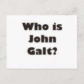 Wer ist John Galt? Postkarte (Vorderseite)