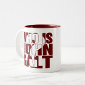 Wer ist John Galt? Rot der Tasse 11oz (Vorderseite Links)