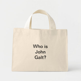 Wer ist John Galt?Tasche Mini Stoffbeutel