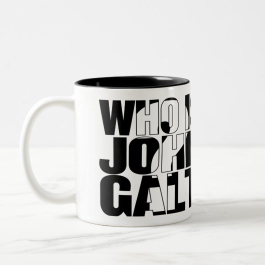 Wer ist John Galt? Tasse 15oz (Links)