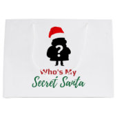 Wer ist mein geheimer Weihnachtsmann? Große Geschenktüte (Vorderseite)