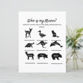 Wer ist meine Mama? Babydusche mit Antworten (Stehend Vorderseite)