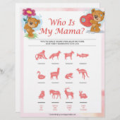 Wer ist meine Mama [Teddybären] Briefbogen (Vorne/Hinten)