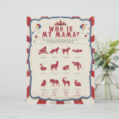 Wer ist meine Mama [Zirkusthema] Briefbogen (Stehend Vorderseite)