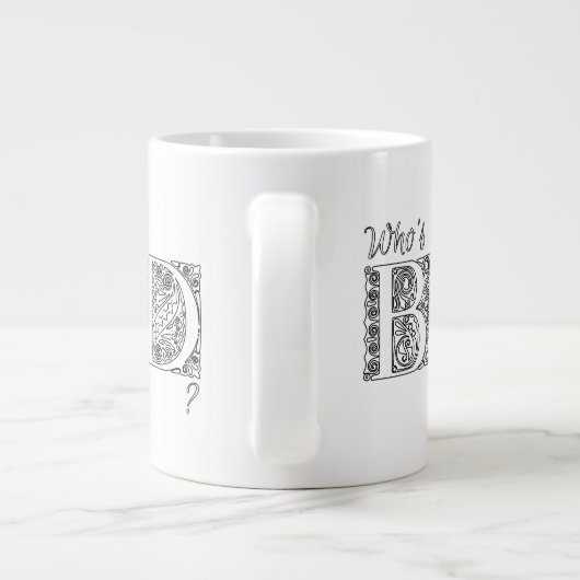 Wer ist schlecht? Jumbo-Tasse (Rückseite)