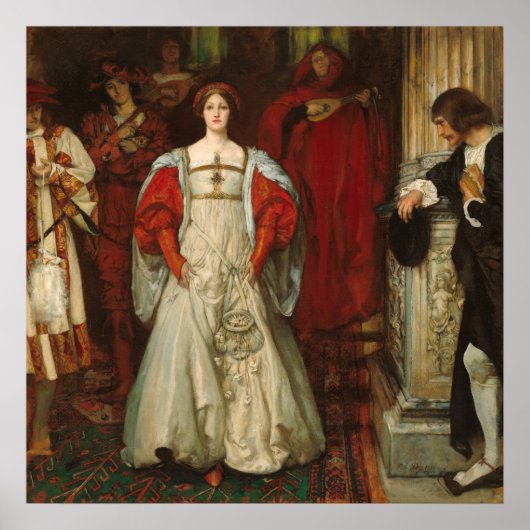 Wer ist Sylvia, Edwin Austin Abbey Fine Art Poster (Vorne)