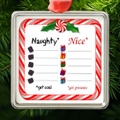 Wer ist verrückt oder nett? ornament aus metall