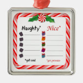 Wer ist verrückt oder nett? ornament aus metall (Vorne)