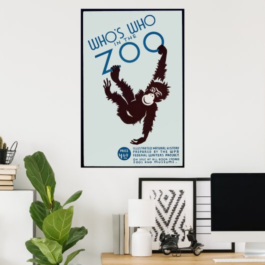 Wer ist wer im Zoo? Poster (Heimbüro)