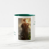 Wer ist wert? zweifarbige tasse (Mittel)