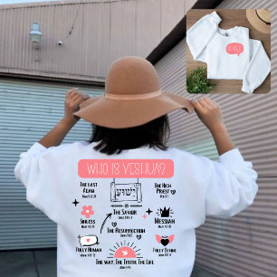 Wer ist Yeshua Christliche Frauen Sweatshirt
