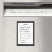 Wer Jesus ist Trost Erinnerung Geschenk Magnet (In Situ (Geschirrspüler))