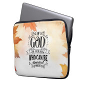 Wer kann gegen uns sein? laptopschutzhülle (Vorderseite Links)