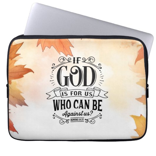 Wer kann gegen uns sein? laptopschutzhülle (Vorderseite)