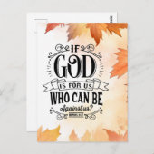 Wer kann gegen uns sein? postkarte (Vorne/Hinten)