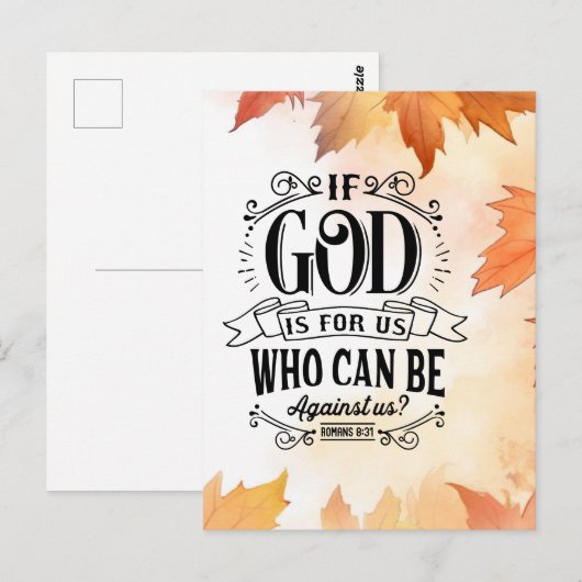 Wer kann gegen uns sein? postkarte (Vorne/Hinten)