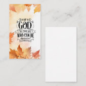 Wer kann gegen uns sein? visitenkarte (Vorne/Hinten)