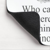 Wer kann glauben, dass es kein Soul gibt Mousepad (Ecke)