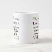 Wer keine Stimme hat, ist ein Vetter Jumbo-Tasse (Vorderseite)