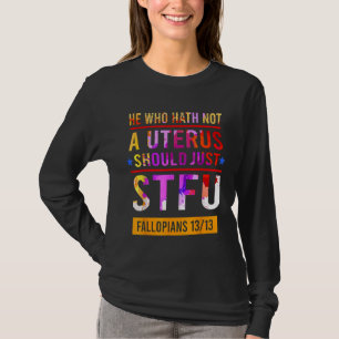 Wer keinen Uterus hat, sollte nur Fallopia halten T-Shirt