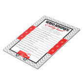 Wer kennt Daddy Best Firetruck Game - 40 Pack Notizblock (angewinkelt)