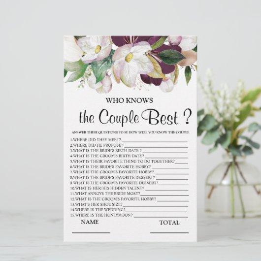 Wer kennt das beste bordeauxrote Bridal Game? (Stehend Vorderseite)