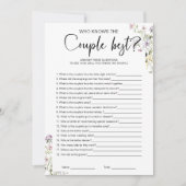 Wer kennt das beste Brautparty? Einladung (Vorderseite)