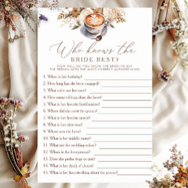 Wer kennt das beste Coffee Brautparty Game?