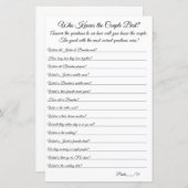 Wer kennt das beste Paar? (Vorne/Hinten)