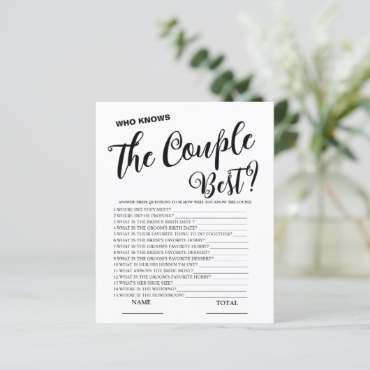 Wer kennt das beste Simple Bridal Game? (Stehend Vorderseite)