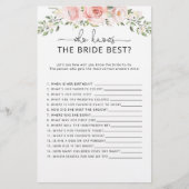 Wer kennt das beste Spiel der Braut? (Vorderseite)