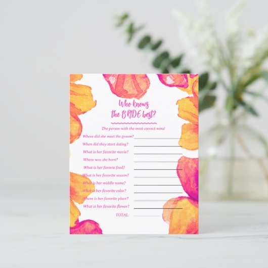 Wer kennt das Brautduschenspiel? (Stehend Vorderseite)