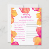 Wer kennt das Brautduschenspiel? (Vorderseite)