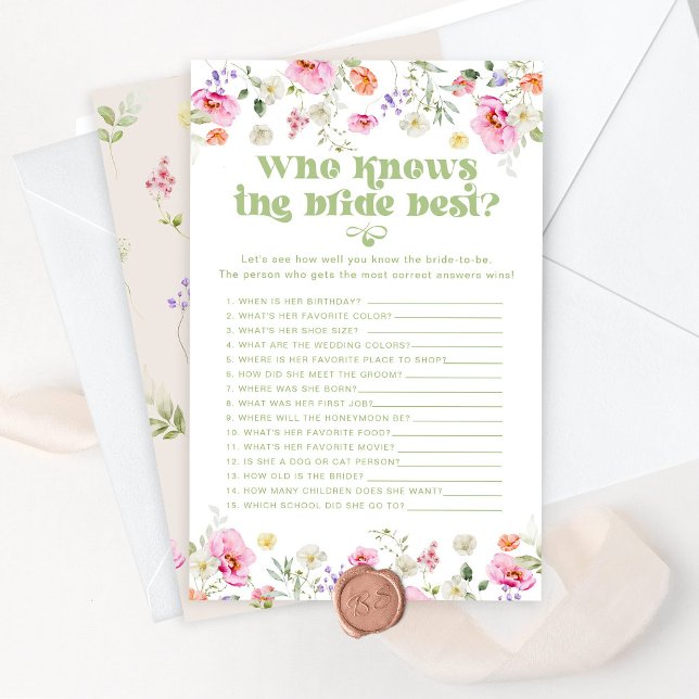 Wer kennt das Brautspiel der besten Wildblume? (Von Creator hochgeladen)