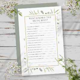 Wer kennt das Bride Best Brautparty Game?