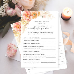 Wer kennt das Bride Best Floral Brautparty Game?