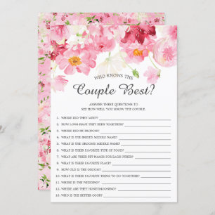 Wer kennt das "Couple Best Brautparty Game"? Einladung