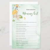Wer kennt das Mami best farm theme Baby Shower Spi (Vorne/Hinten)