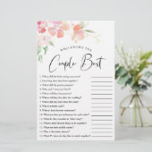 Wer kennt das Paar Best Floral Shower Game? (Stehend Vorderseite)