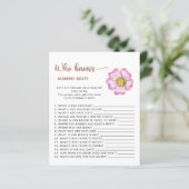 Wer kennt das wohl beste Baby Duschspiel? (Stehend Vorderseite)